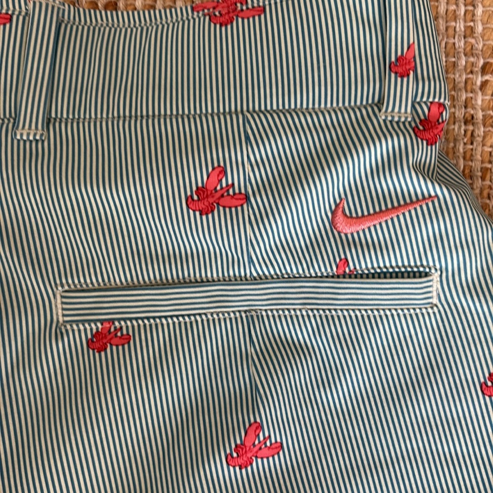 Nike DriFit Victory Golf Striped Lobster Patterned Women's Shorts Small - Picture 5 of 7
